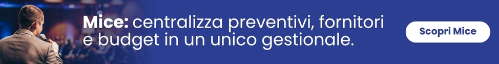SIAP MICE per centralizzare preventivi, fornitori e budget nella gestione eventi