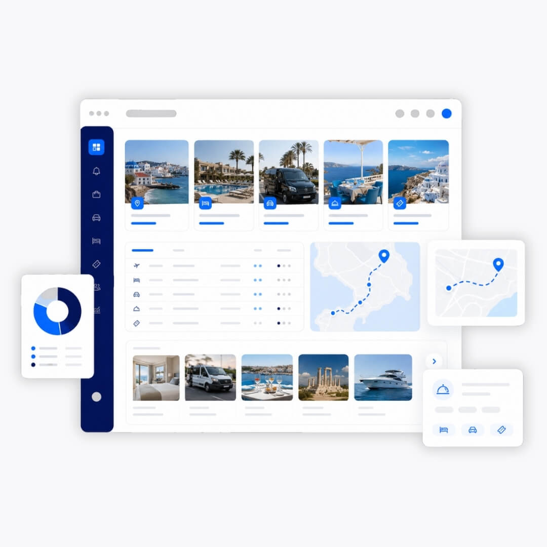 Schermata del software gestionale per tour operator. specializzato in Incoming