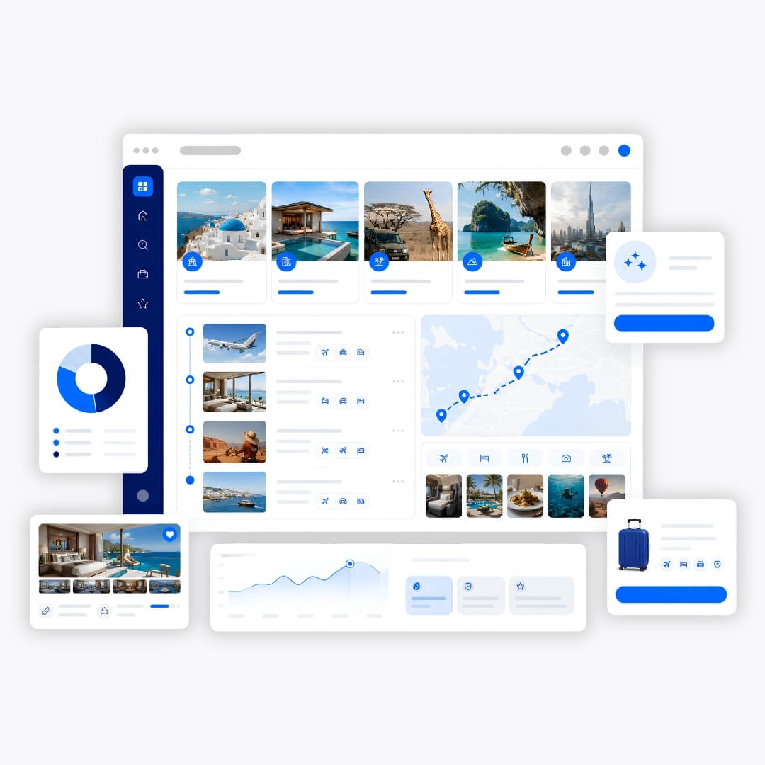 Schermata del software gestionale per tour operator. specializzato in Tailor made